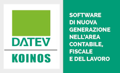 Logo DATEV KOINOS, software utilizzato dallo studio